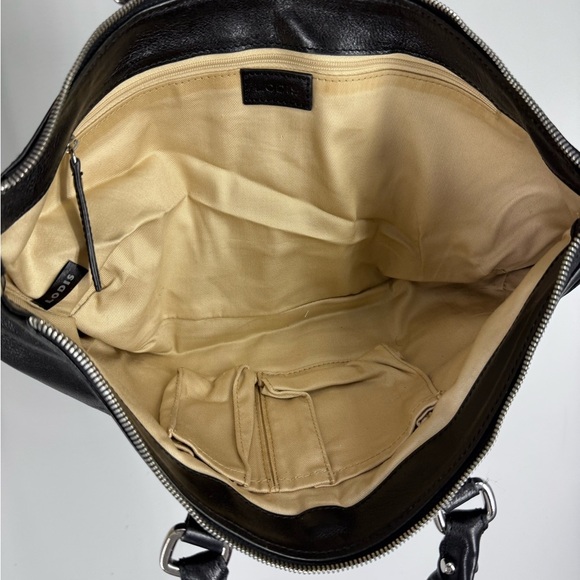 Y2K Lodis black leather hand bag tote - Picture 6 of 7